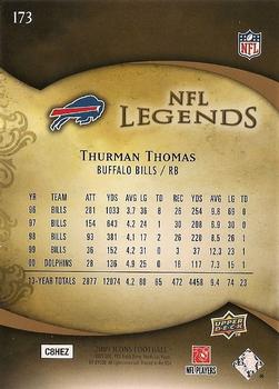 2009 Upper Deck Icons #173 Thurman Thomas Back