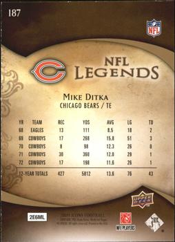 2009 Upper Deck Icons #187 Mike Ditka Back