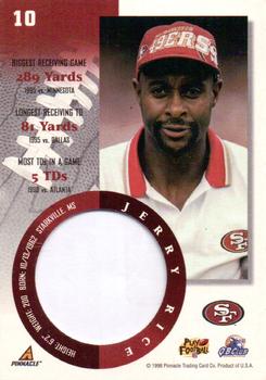 1998 Pinnacle Mint #10 Jerry Rice Back
