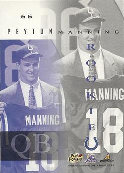 1998 Pinnacle Mint #66 Peyton Manning Back