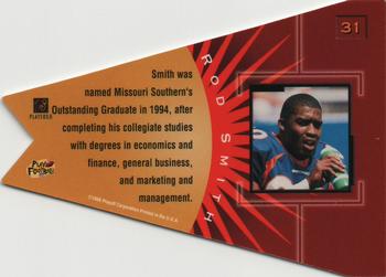 1998 Playoff Contenders - Pennants Gray Felt (Red Foil) #31 Rod Smith Back