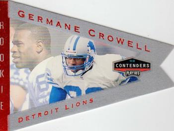 1998 Playoff Contenders - Pennants Gray Felt (Red Foil) #33 Germane Crowell Front