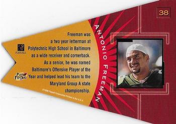 1998 Playoff Contenders - Pennants Gray Felt (Red Foil) #38 Antonio Freeman Back