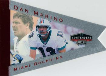 1998 Playoff Contenders - Pennants Gray Felt (Red Foil) #51 Dan Marino Front