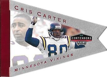 1998 Playoff Contenders - Pennants Gray Felt (Red Foil) #52 Cris Carter Front