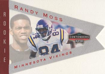 1998 Playoff Contenders - Pennants Gray Felt (Red Foil) #55 Randy Moss Front