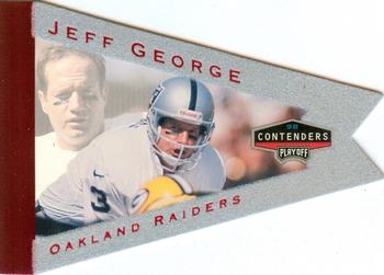 1998 Playoff Contenders - Pennants Gray Felt (Red Foil) #68 Jeff George Front