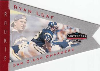1998 Playoff Contenders - Pennants Gray Felt (Red Foil) #78 Ryan Leaf Front