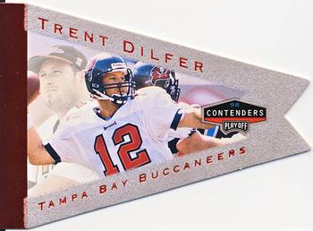 1998 Playoff Contenders - Pennants Gray Felt (Red Foil) #93 Trent Dilfer Front