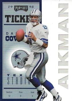 1998 Playoff Contenders - Ticket #18 Troy Aikman Front