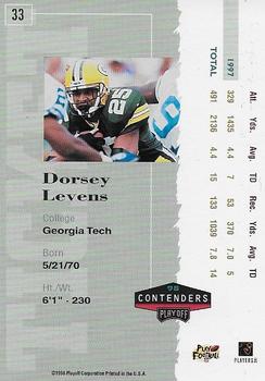 1998 Playoff Contenders - Ticket #33 Dorsey Levens Back
