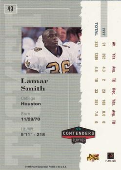 1998 Playoff Contenders - Ticket #49 Lamar Smith Back