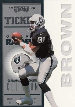 1998 Playoff Contenders - Ticket #55 Tim Brown Front