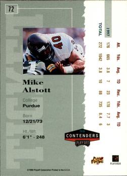 1998 Playoff Contenders - Ticket #72 Mike Alstott Back