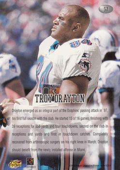 1998 Playoff Momentum Retail #57 Troy Drayton Back