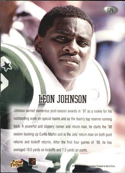 1998 Playoff Momentum Retail #124 Leon Johnson Back