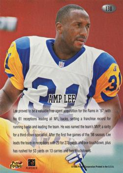 1998 Playoff Momentum Retail #138 Amp Lee Back