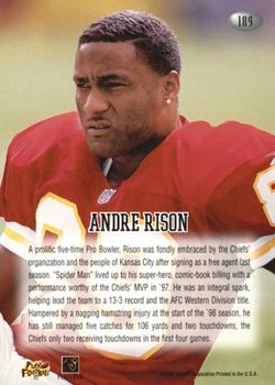1998 Playoff Momentum Retail #189 Andre Rison Back