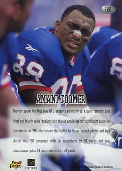 1998 Playoff Momentum Retail #228 Amani Toomer Back