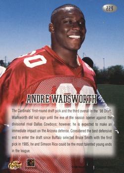1998 Playoff Momentum Retail #229 Andre Wadsworth Back