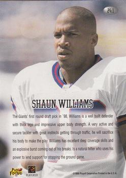 1998 Playoff Momentum Retail #241 Shaun Williams Back