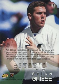 1998 Playoff Absolute Retail #3 Brian Griese Back
