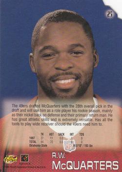 1998 Playoff Absolute Retail #25 R.W. McQuarters Back
