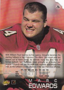 1998 Playoff Absolute Retail #26 Marc Edwards Back