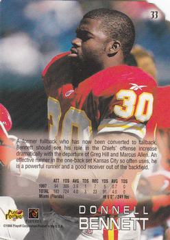 1998 Playoff Absolute Retail #33 Donnell Bennett Back