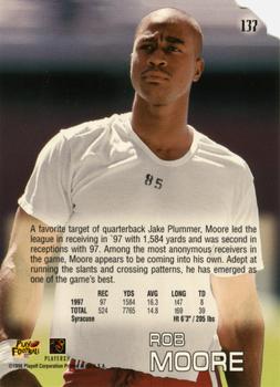 1998 Playoff Absolute Retail #137 Rob Moore Back