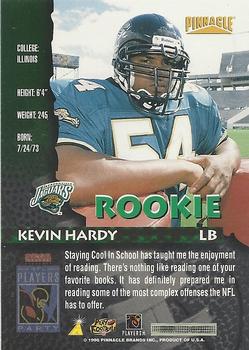 1996 Sega Sports NFL Players Party #NNO Kevin Hardy Back
