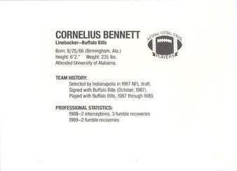 1990 Ralston Purina Superstars #NNO Cornelius Bennett Back