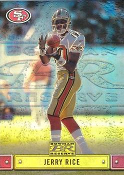 2000 Bowman Reserve #25 Jerry Rice Front