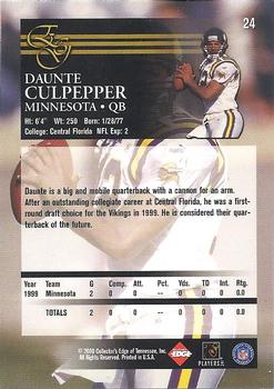 2000 Collector's Edge EG #24 Daunte Culpepper Back