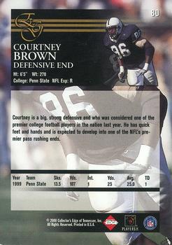 2000 Collector's Edge EG #80 Courtney Brown Back