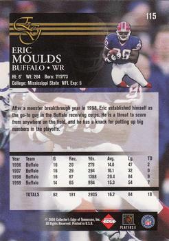 2000 Collector's Edge EG #115 Eric Moulds Back