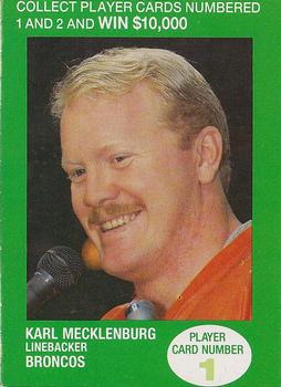 1990 British Petroleum Contest Rules Back #1E Karl Mecklenburg Front