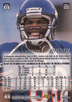 1997 Flair Showcase - Flair Showcase Row 0 (Showcase) #102 Curtis Conway Back