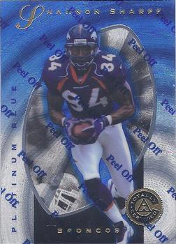1997 Pinnacle Totally Certified - Platinum Blue #33 Shannon Sharpe Front
