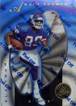 1997 Pinnacle Totally Certified - Platinum Blue #67 Amani Toomer Front