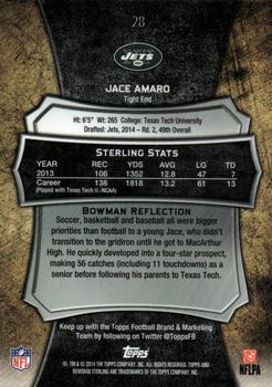 2014 Bowman Sterling #28 Jace Amaro Back