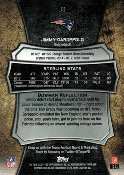 2014 Bowman Sterling #38 Jimmy Garoppolo Back