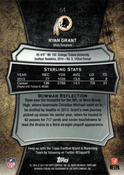 2014 Bowman Sterling #64 Ryan Grant Back