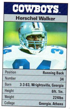 1987 Ace Fact Pack Dallas Cowboys #19 Herschel Walker Front