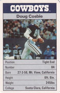 1987 Ace Fact Pack Dallas Cowboys #2 Doug Cosbie Front