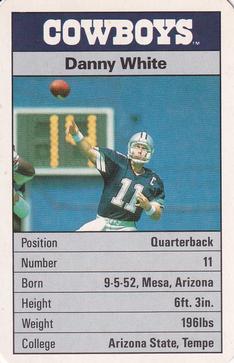 1987 Ace Fact Pack Dallas Cowboys #21 Danny White Front