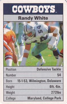 1987 Ace Fact Pack Dallas Cowboys #22 Randy White Front