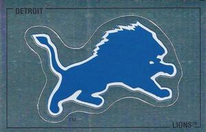 1989 Panini Stickers (UK) #45 Detroit Lions Logo Front