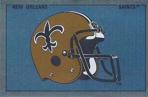 1989 Panini Stickers (UK) #107 New Orleans Saints Helmet Front