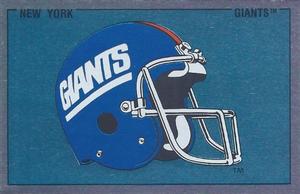 1989 Panini Stickers (UK) #121 New York Giants Helmet Front
